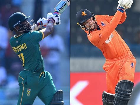 south africa vs netherlands live score world cup 2023 rain delays toss pitch covered in