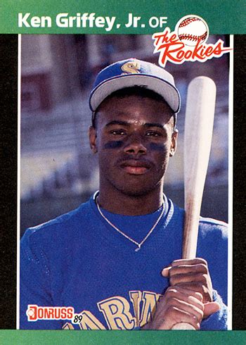 What increases the value of this particular card is the autographs of both participants, which the 1989 topps traded ken griffey jr. Ken Griffey Jr Rookie Card Value Topps #336