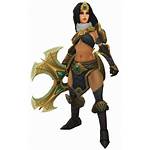 Sivir Background Render League Legends Female Items