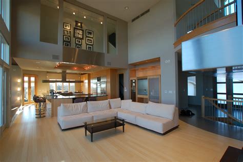 A Second Floor Hallway With A Glass Wallwow The Interest It Can Add