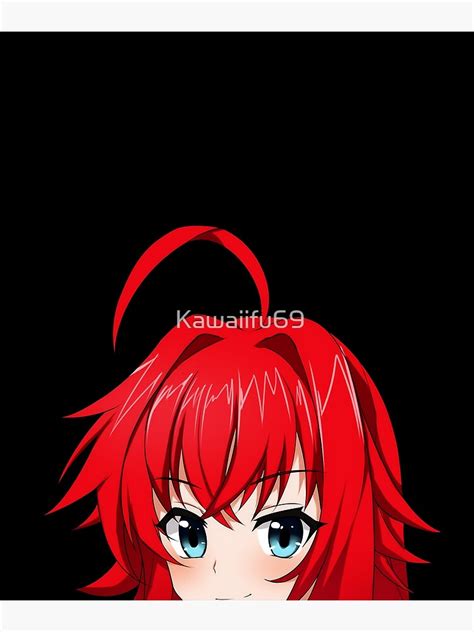 Rias Gremory Peeker High School Dxd Poster By Kawaiifu69 Redbubble