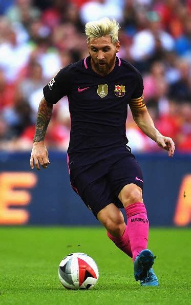 Lionel Messi Of Barcelona In Action During The International Champions