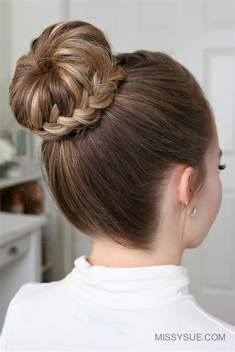 Our handy tutorials are here to help you make it real! French & Lace Fishtail High Bun | MISSY SUE