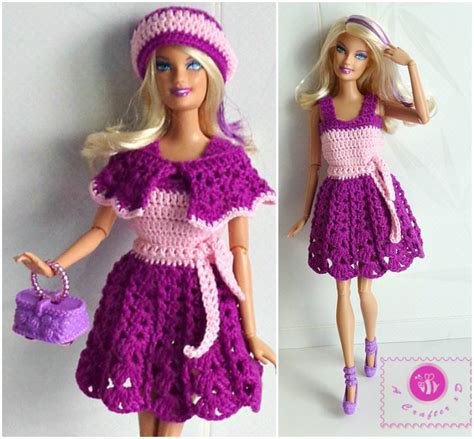 Dolls Clothes Barbies Crochet Dress Free Pattern Your Crochet