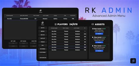 Qbcore Rk Admin Advanced Admin Menu Releases Cfx Re Community