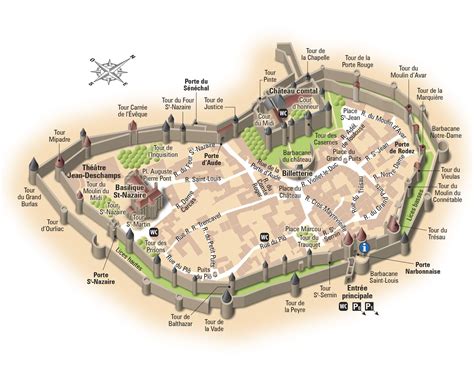 Cité De Carcassonne Medieval City Of Carcassonne Created By Hugues