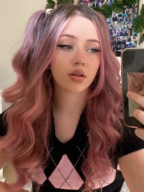 Pretty Hair Color Hair Color Pink Hair Inspo Color Light Pink Hair Light Brown Hair Hair