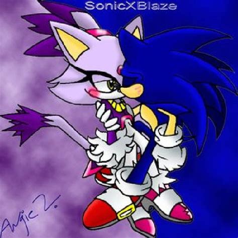 The Kiss Sonic X Blaze Photo 25074641 Fanpop