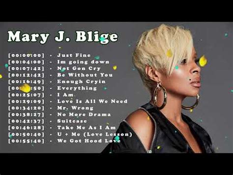 Mary J Blige Greatest Hits Best Songs Of Mary J Blige Mary J Blige Collection YouTube