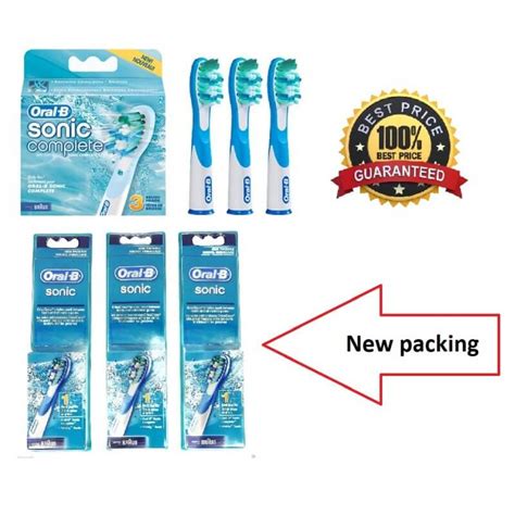 3 Oral B Sonic Complete Tooth Brush Heads Sonicare Electric Tooth