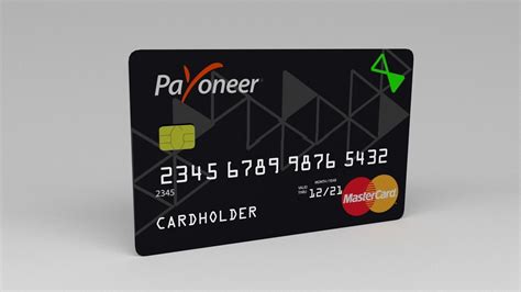Partnering with us & eu freelance markets. Payoneer credit card 3D model | CGTrader