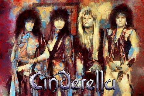 Cinderella Rock Band Poster And Metal Art Night Etsy