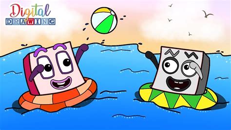 Numberblocks Summer Learning Coloring Pages 1 Block In 2021