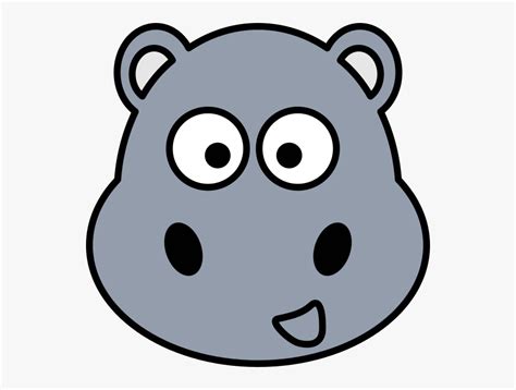Cartoon Hippo Face Free Transparent Clipart Clipartkey