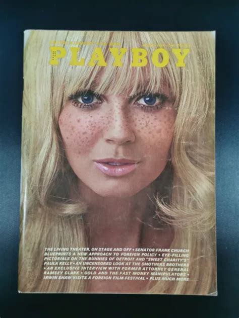 August 1969 Playboy Magazine Debbie Hooper Centerfold Entertainment
