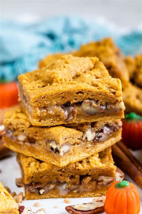 Perfect Pumpkin Gooey Bars With Toffee Crazy For Crust