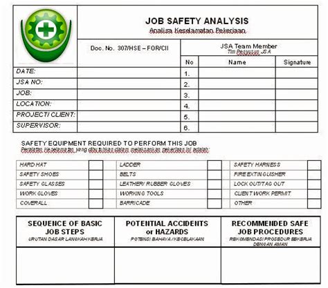Pengertian Dan Fungsi Job Safety Analysis Jsa Wadahte Vrogue Co