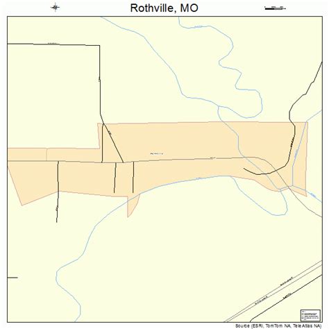 Rothville Missouri Street Map 2963236