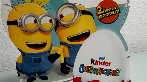 Neue Kinder Berraschung Er Eier Pack Mit Minions Youtube