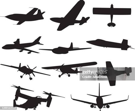 Small Plane Silhouette Photos And Premium High Res Pictures Getty Images