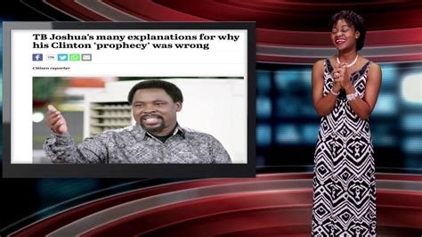The page quotes amon 3 verse 7 surely the sovereign lord does nothing without revealing his plan to his. DOWNLOAD: Tb Joshua Replies Critics On Failed Us Election ...