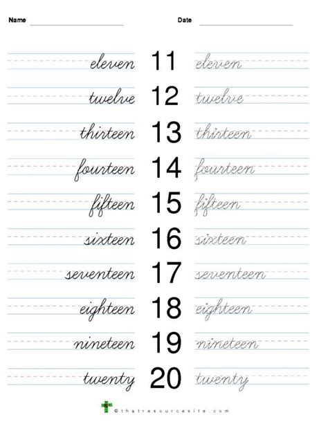 Number How To Write In Words