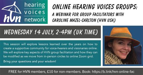 hearing voices network news and events