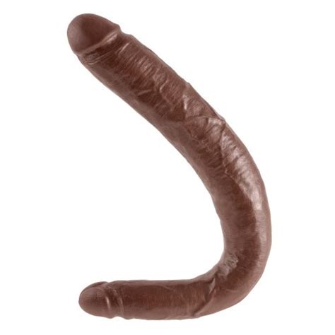 King Cock 16 Inch Tapered Double Ender Brown Sex Toys At Adult Empire