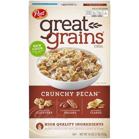 Buy Post Great Grains Crunchy Pecan Whole Grain Cereal 16 Ounce Boxes