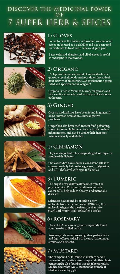 Discover The Medicinal Power Of 7 Super Herb And Spices Healing Food