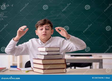 Boy Sitting In The Classrom Stock Photo Image Of Class College