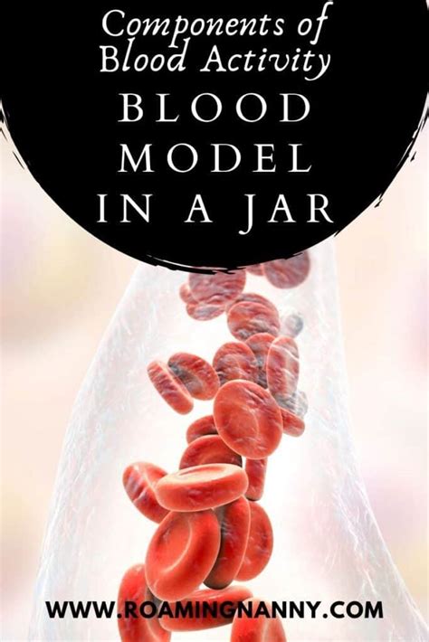 4 Components Of Blood Activity Make A Blood Model In A Jar With Kids