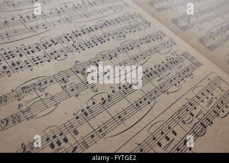 Alte Klassische Noten Hat Ein Vintage Ton Und Textur Zu Hochformat