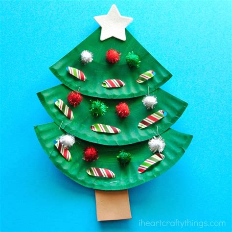 Paper Plate Christmas Tree Craft I Heart Crafty Things