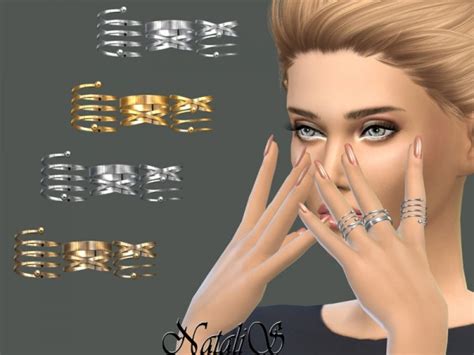 The Sims Resource Multi Rings Set 2 By Natalis Sims 4