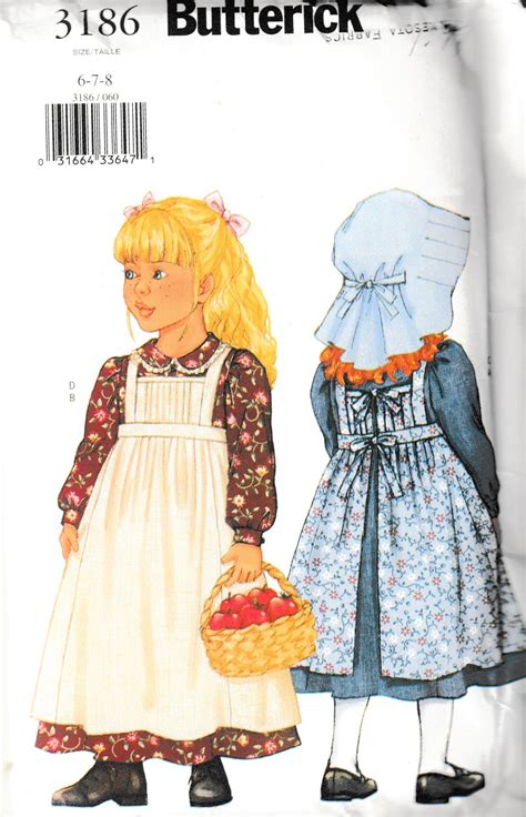 Butterick 3186 Uncut Sewing Pattern Childrensgirls Costumea Etsy