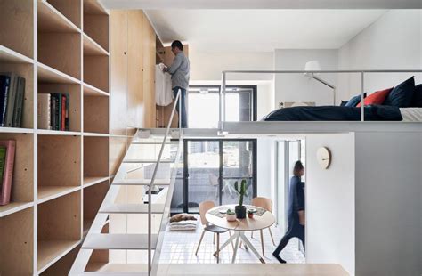 Un Micro Appartement Au Design Compact Apartment Design Tiny
