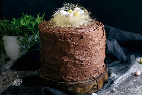 Easter Egg Cake With Spun Sugar Nest Dixie Crystals Recipe Easter