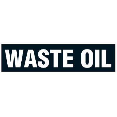 Chemical Labels Waste Oil Seton