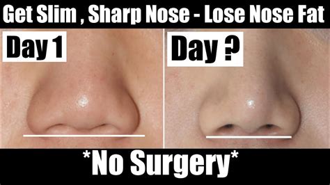 lose nose fat get slim nose nose reshaping exercise nose slimming sharp nose nose