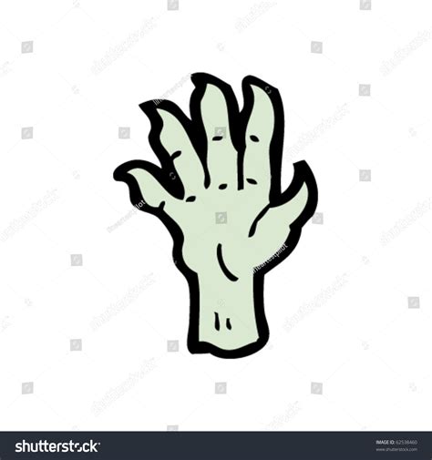 zombie hand cartoon royalty free stock vector 62538460