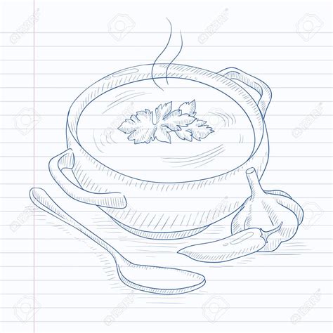Soup Sketch At Explore Collection Of Soup Sketch