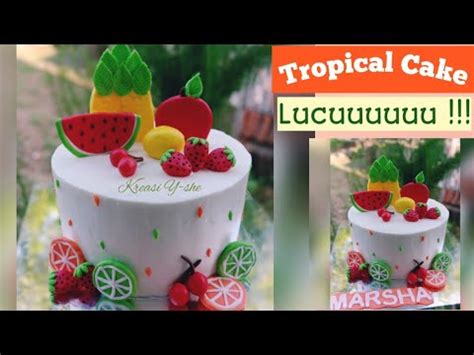 Cara membuatnya cukup dua langkah. Kue Ulang Tahun Lucu Karakter Buah Fondant - YouTube