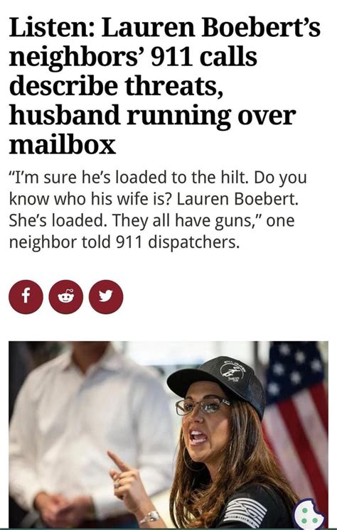 Listen Lauren Boeberts Neighbors 911 Calls Describe Threats Husband