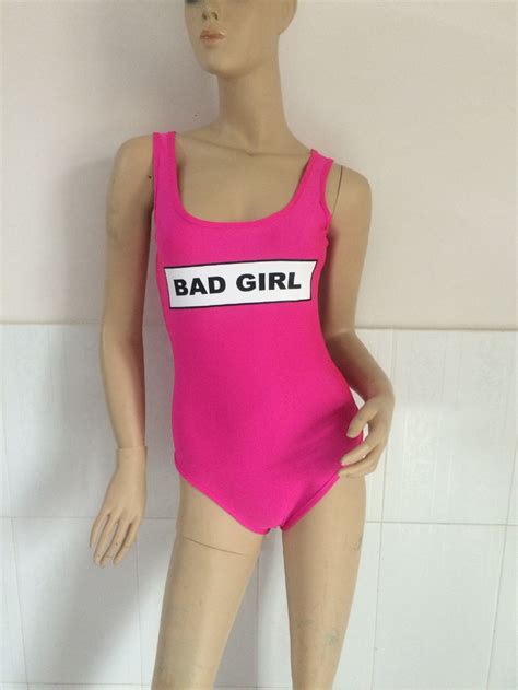 2017 Solid Bad Girl Monokini Swimsuit Sexy One Piece Swim Suits Women Bathing Suit L In Body