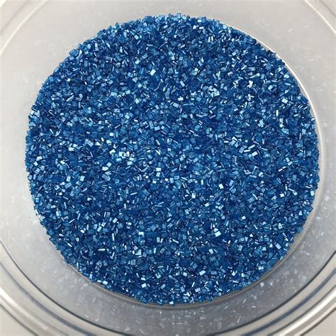 Sugar Crystals Blue Crystalz Bakery Topping Sprinkles 1 Pound Colored