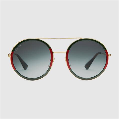 Gucci Round Frame Sunglasses Lyst