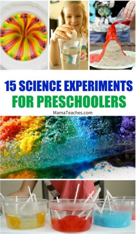 15 Science Experiments For Preschoolers Mama Teaches