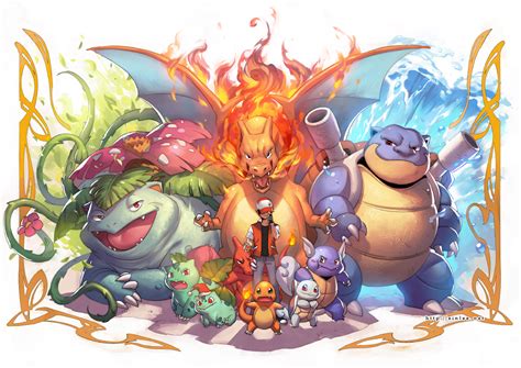 Nintendo characters illustration, pokemon painting, pokémon trainers. Cool Pokemon Wallpapers | PixelsTalk.Net