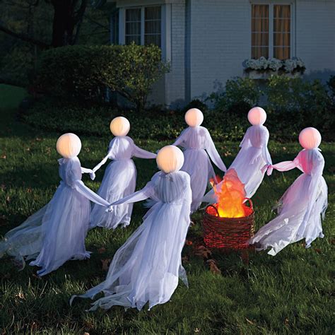Illuminated Holding Hands Ghosts Halloween Diy Outdoor Outdoor Halloween Halloween